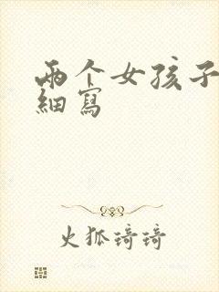 两个女孩子开车细写