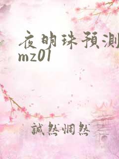 夜明珠预测 ymz01