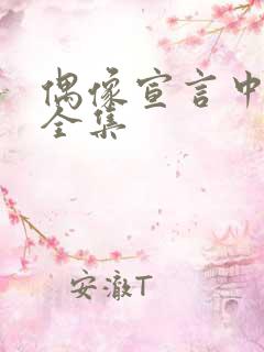 偶像宣言中文版全集