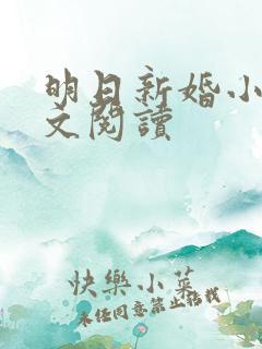 明日新婚小说全文阅读