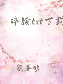 碎脸txt下载