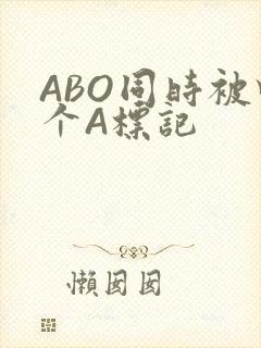 ABO同时被四个A标记