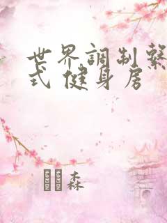 世界调制系统模式 健身房