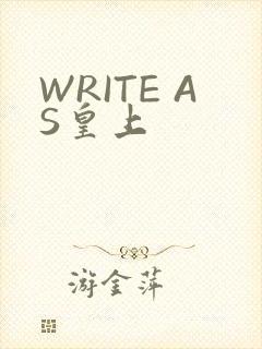 WRITE AS皇上