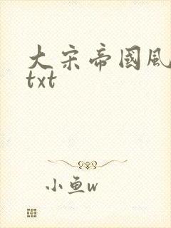 大宋帝国风云录txt