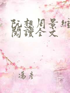 阮想周景维免费阅读全文