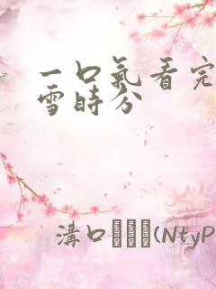 一口气看完在暴雪时分