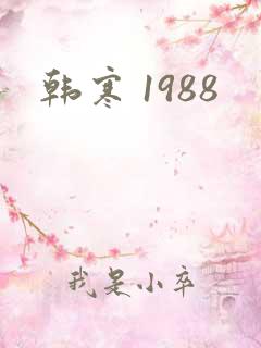 韩寒 1988