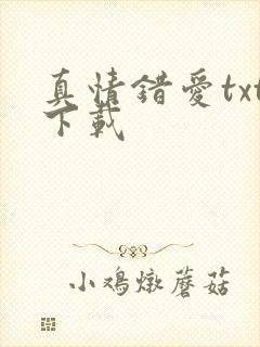 真情错爱txt下载