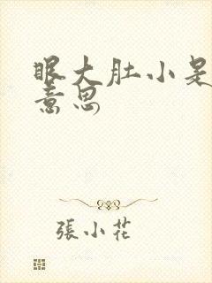 眼大肚小是什么意思