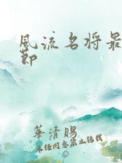 风流名将最新章节