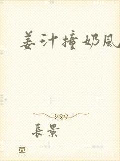 姜汁撞奶风星子