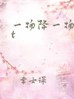 一物降一物txt