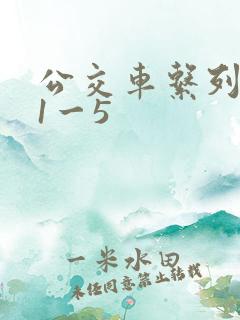 公交车系列合集1一5