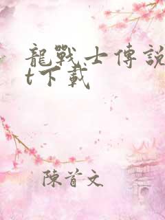 龙战士传说txt下载