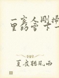 一家人刚扫完院里的雪 下一秒白干