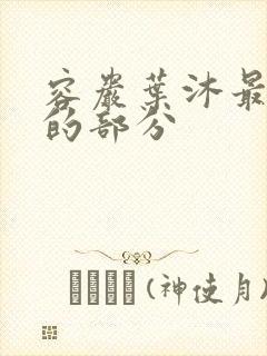 容岩叶沐最激烈的部分