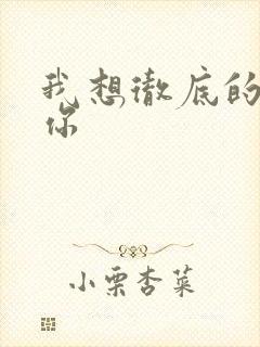 我想彻底的进入你