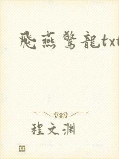 飞燕惊龙txt