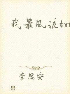 我最风流txt