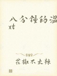 八分钟的温暖txt