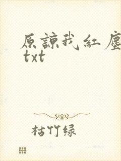原谅我红尘颠倒 txt