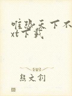 唯恐天下不乱txt下载