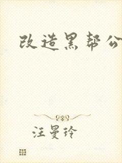 改造黑帮公主
