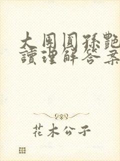 大团圆孙艳梅阅读理解答案