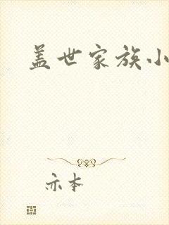 盖世家族小说