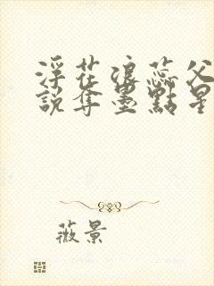 浮花浪蕊父女小说夺墨点星