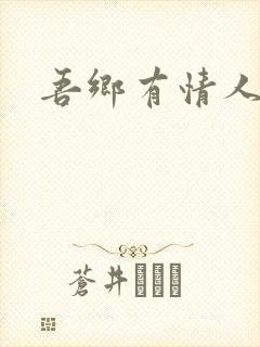 吾乡有情人小说