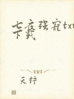 七夜强宠txt下载