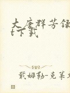 大唐群芳录txt下载