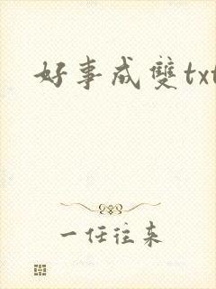 好事成双txt