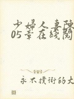 少妇人妻陈艳105章在线阅读