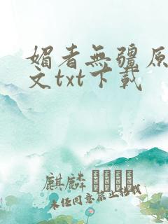 媚者无疆原著原文txt下载