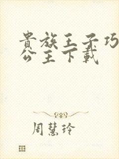 贵族王子巧遇穷公主下载