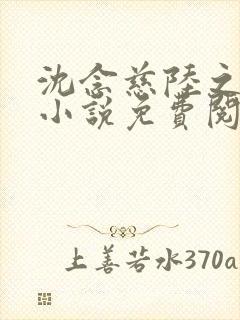 沈念慈陆之天的小说免费阅读