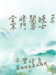 金峰关晓柔小说寒门枭士