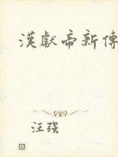 汉献帝新传