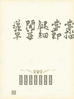 迈开腿尝尝你的草莓细节描写