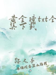 黄金瞳txt全集下载
