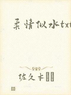 柔情似水txt