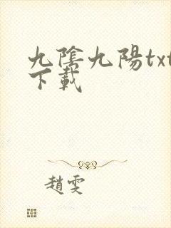 九阴九阳txt下载