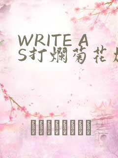 WRITE AS打烂菊花加姜