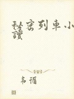 秘密列车小说阅读