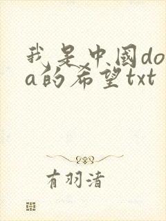 我是中国dota的希望txt