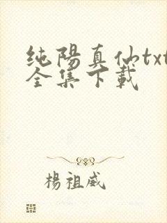纯阳真仙txt全集下载