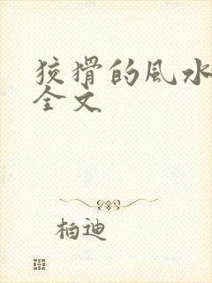 狡猾的风水相师全文